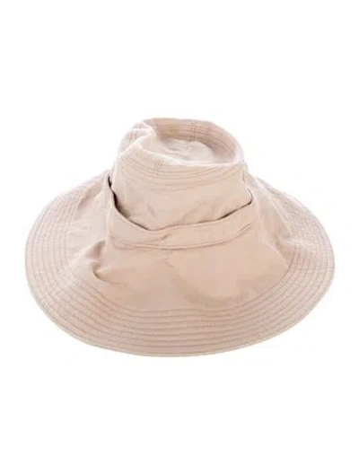 Pre-owned Helen Kaminski Woven Sun Hat In Neutral