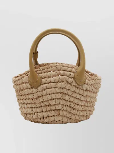 HELEN KAMINSKI WOVEN TOTE BAG DETACHABLE STRAP