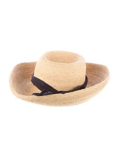 Pre-owned Helen Kaminski Woven Wide Brim Sun Hat