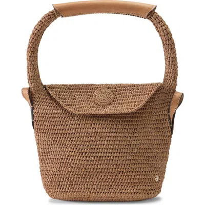 Helen Kaminski Yala Raffia Mini Shoulder Bag In Brown
