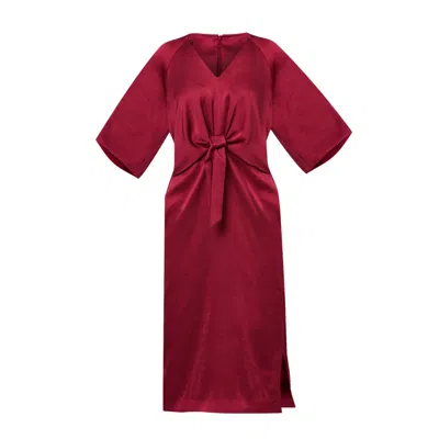 Helen Mcalinden Women's Aibhe Ruby Red Satin Dress