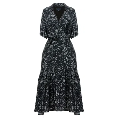 Helen Mcalinden Women's Blue Raquel Navy Polka Dot Dress