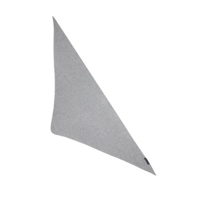 Helen Mcalinden Women's Cashmere Marl Grey Triangle Scarf In White