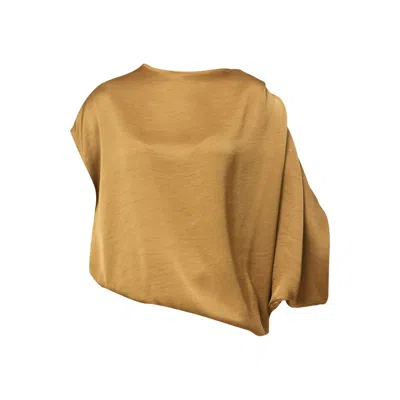 Helen Mcalinden Women's Gold Berna Antique Brass Blouse