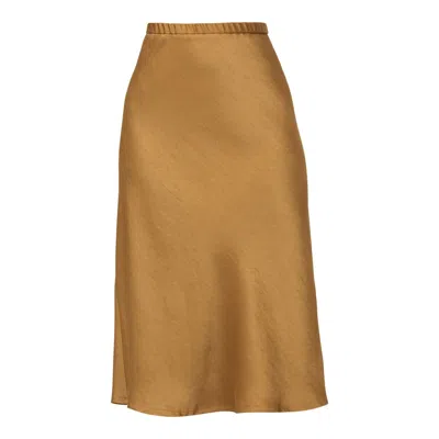 Helen Mcalinden Women's Gold Peyton Antique Brass Skirt In Brown