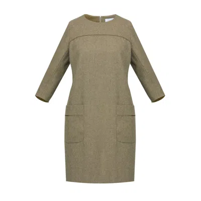 Helen Mcalinden Women's Green Cilla Soft Umber Dress