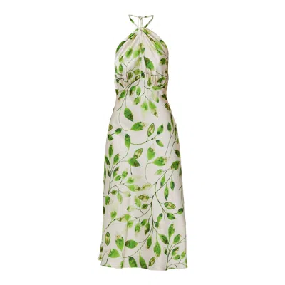 Helen Mcalinden Women's Green / Neutrals Bronagh Leafy Print Dress
