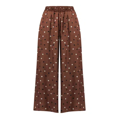 Helen Mcalinden Women's Imogen Brown Polkadot Pant