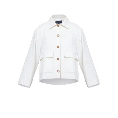 Helen Mcalinden Women's Lyndsey White Shacket