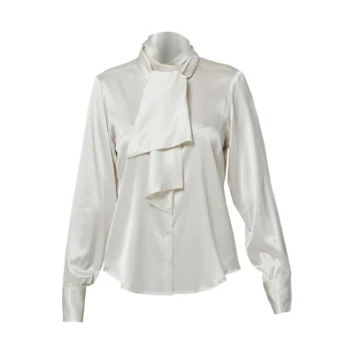 Helen Mcalinden Women's Neutrals Anastasia Ivory Blouse In White