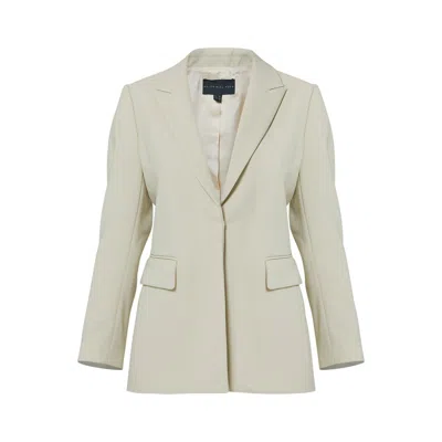 Helen Mcalinden Women's Neutrals Jade Bone Stripe Jacket In White
