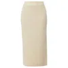 Helen Mcalinden Women's Neutrals Rhea Ribbed Latte Cashmere Skirt In Neutral