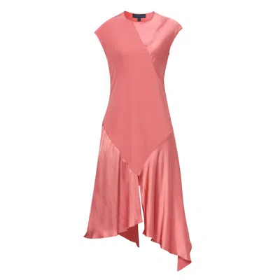 Helen Mcalinden Women's Orange Carmin Coral Rose Dress