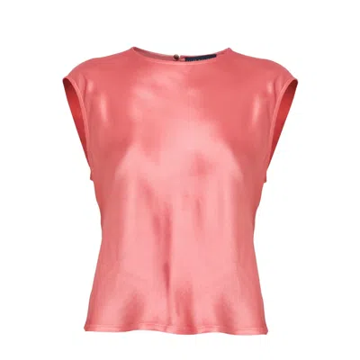 Helen Mcalinden Women's Orange Nicki Coral Rose Blouse