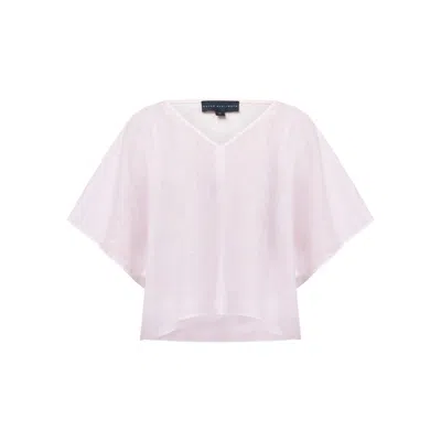 Helen Mcalinden Women's Pink / Purple Quinn Pink Linen Top In Pink/purple