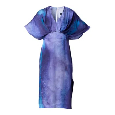 Helen Mcalinden Women's Purple Eabha Celestial Print Dress In Blue