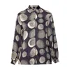 Helen Mcalinden Women's Viola Navy & Ivory Print Blouse In Multi