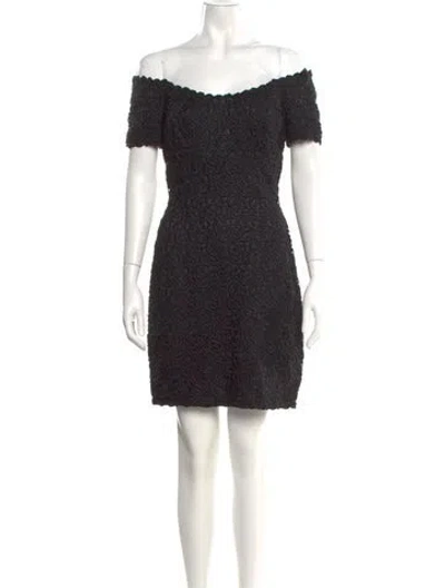 Pre-owned Helen Morley Silk Mini Dress In Black