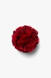 Helena Simon The Red Carnation Floral Brooch In Red