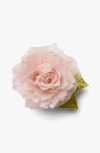 Helena Simon The Small Pale Pink Rose Floral Brooch In Pink