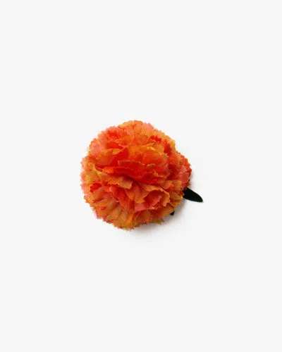 Helena Simon Women's Orange The Mini Marigold Floral Brooch