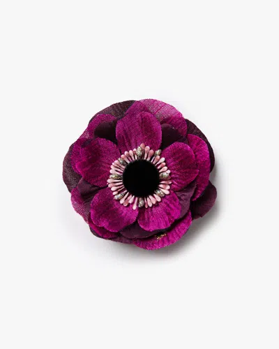 Helena Simon Women's Pink The Magenta Anemone Floral Brooch