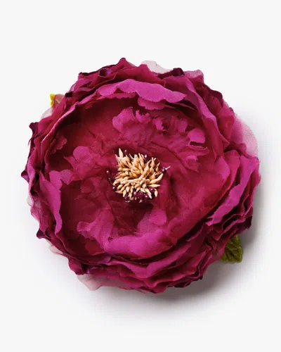 Helena Simon Women's Pink The Magenta Peony Floral Brooch