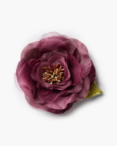 Helena Simon Women's Pink The Mauve Open Rose Floral Brooch