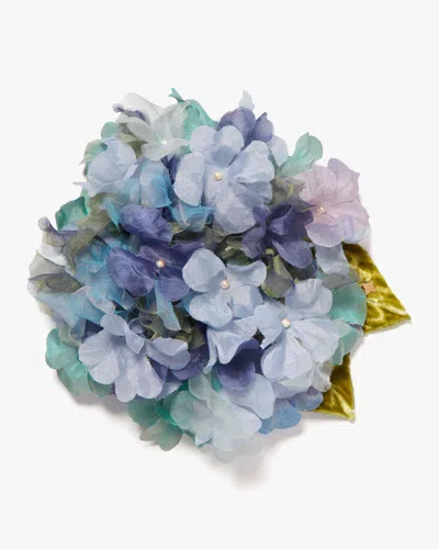 Helena Simon Women's The Blue Hydrangea Floral Brooch
