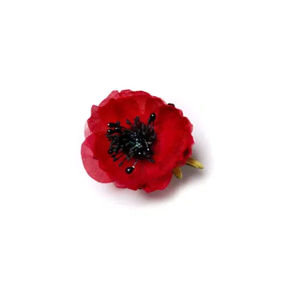 Helena Simon Women's The Remembrance Red Poppy Floral Brooch