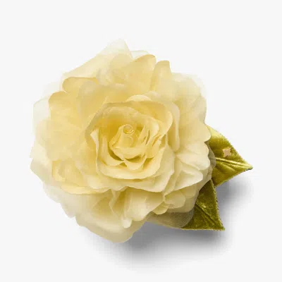 Helena Simon Women's The Small Yellow Rose Floral Brooch