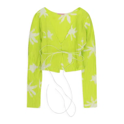 Helenamanzano Anenome Shorts - Green
