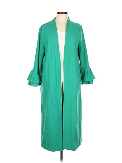 Pre-owned Helene Berman Coat In Green