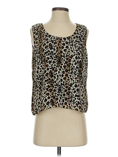 Pre-owned Helene Blake Sleeveless Blouse In Brown