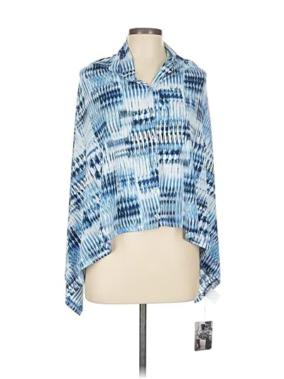 Helene Clarkson Poncho In Blue