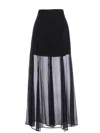 Helene Galwas Women's Black Anastasia Maxi Skirt - Chiffon Silk In Black