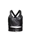 Helene Galwas Women's Black Edelina Vegan Leather Top In Black