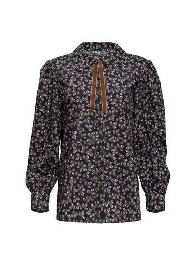 Helene Galwas Women's Black Hais Blouse
