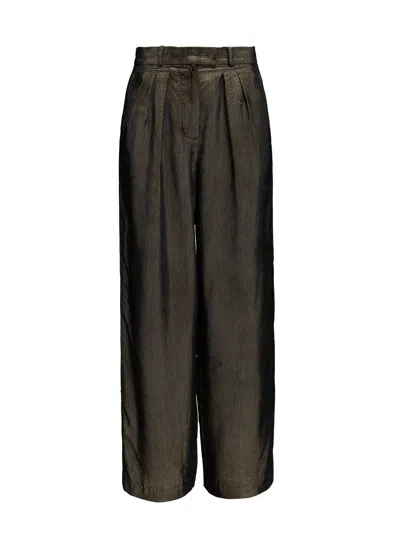 Helene Galwas Women's Black Heike Trousers Stripes