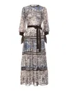 Helene Galwas Women's Blue Benita Dress Floral In Blue