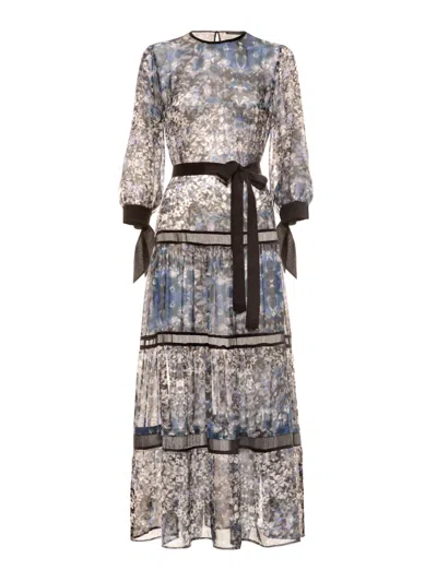 Helene Galwas Women's Blue Benita Dress Floral