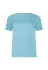 Helene Galwas Women's Blue Franca Basic Tshirt In Blue