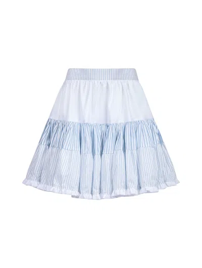 Helene Galwas Women's Blue / White Kaliyah - Mini Skirt In Blue/white
