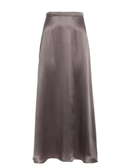 Helene Galwas Women's Brown Clea Skirt Cappuccino In Gray
