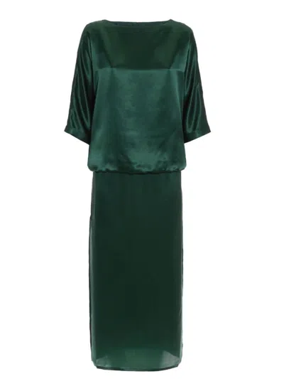 Helene Galwas Women's Cat Dress Green