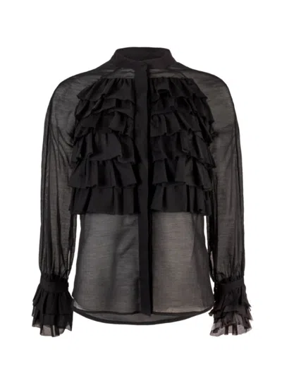 Helene Galwas Women's Debra Blouse Black