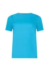 Helene Galwas Women's Franca Basic Tshirt Blue In Blue