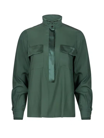 Helene Galwas Women's Green Brittare - Blouse