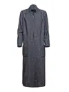 Helene Galwas Women's Grey Edith Herringbone Coat In Grey