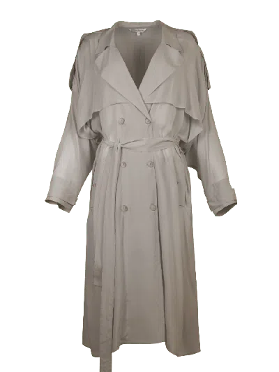 Helene Galwas Women's Grey Feline Trench Coat